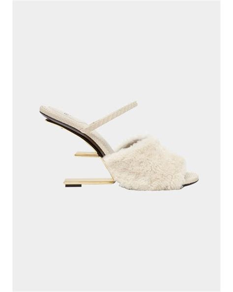 fendi shearling mules|Fendi Shearling Buckle Sabot Mules .